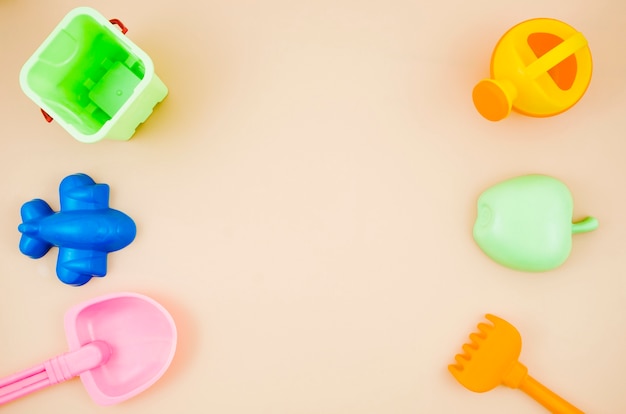 Jouets de plage plats pour enfants