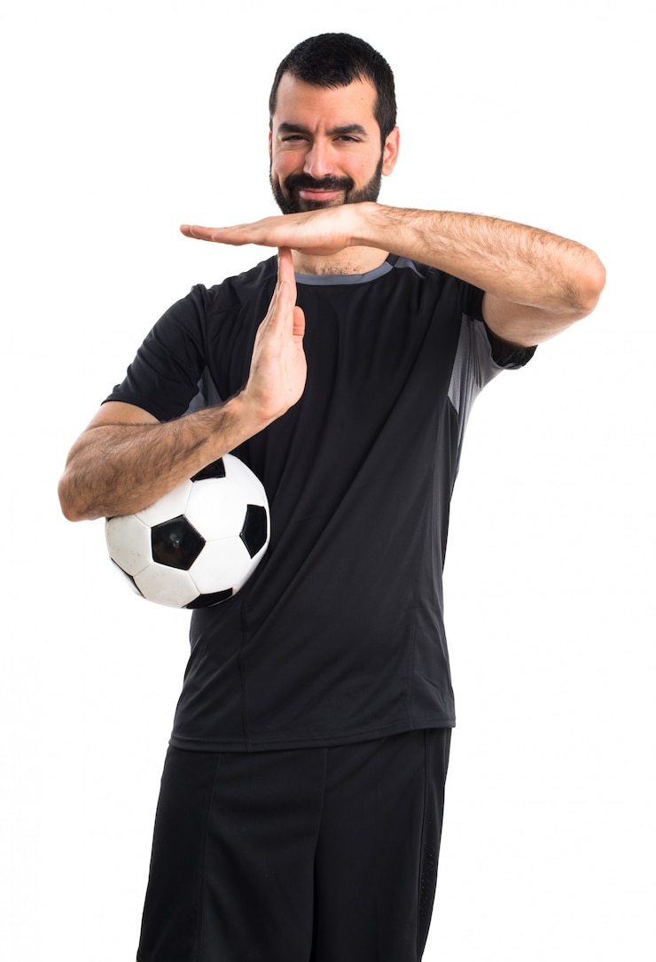 Photo gratuit le joueur de football fait du geste