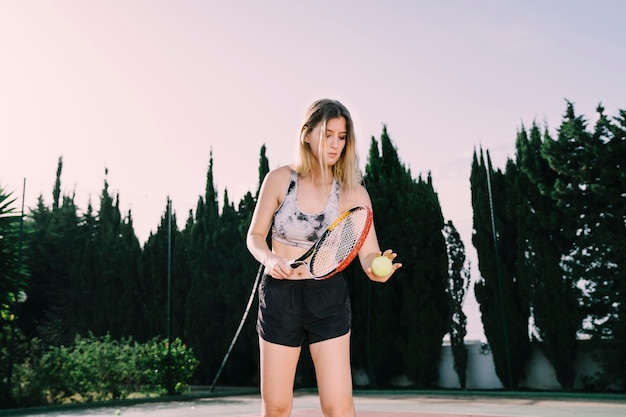 Joueur de tennis féminin