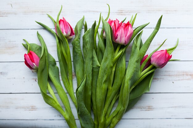 Jour, fleurs, mères, blanc, fond