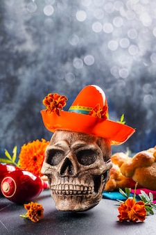 Jour mexicain de la décoration morte