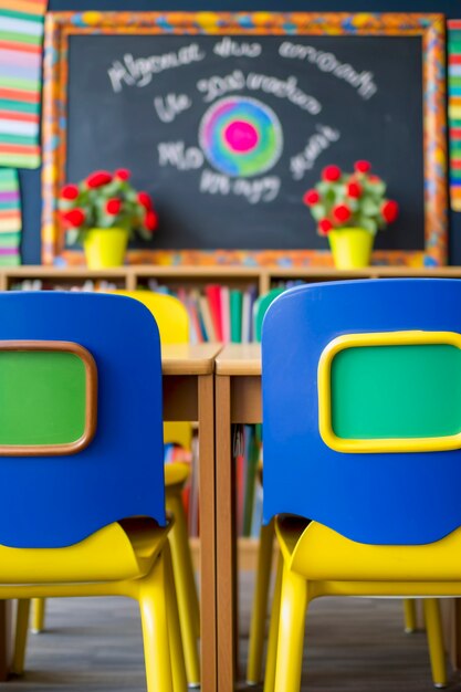 Journée internationale de l'éducation avec salle de classe