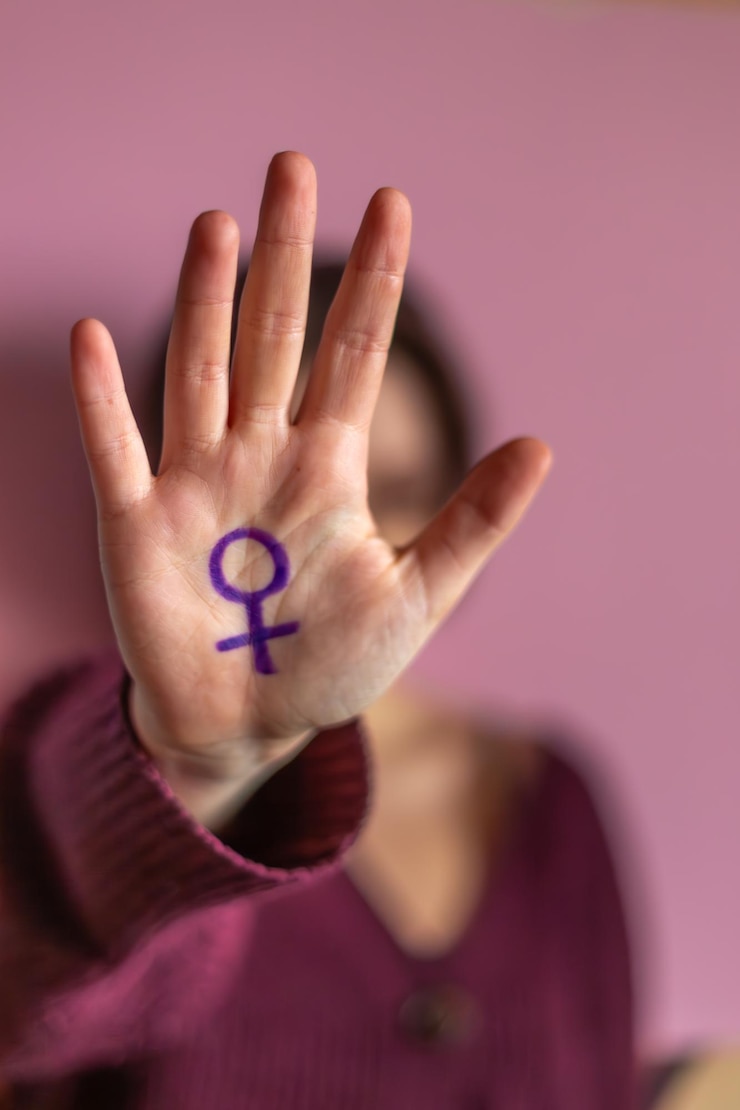 Photo gratuit la journée internationale de la femme, le mouvement féministe, le concept de féminisme, le 8 mars.