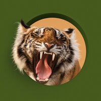 Journée mondiale des animaux célébrée avec un tigre féroce