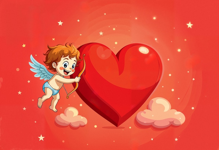 Photo gratuit joyeuse célébration de la saint-valentin