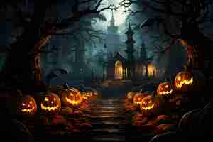 Photo gratuite joyeux fond d'halloween