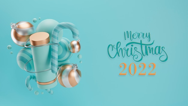 Joyeux Noël 2022 avec des décorations