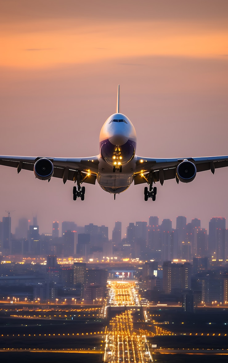 Photo gratuit jumbo jet volant dans le ciel