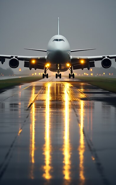 Jumbo jet volant dans le ciel