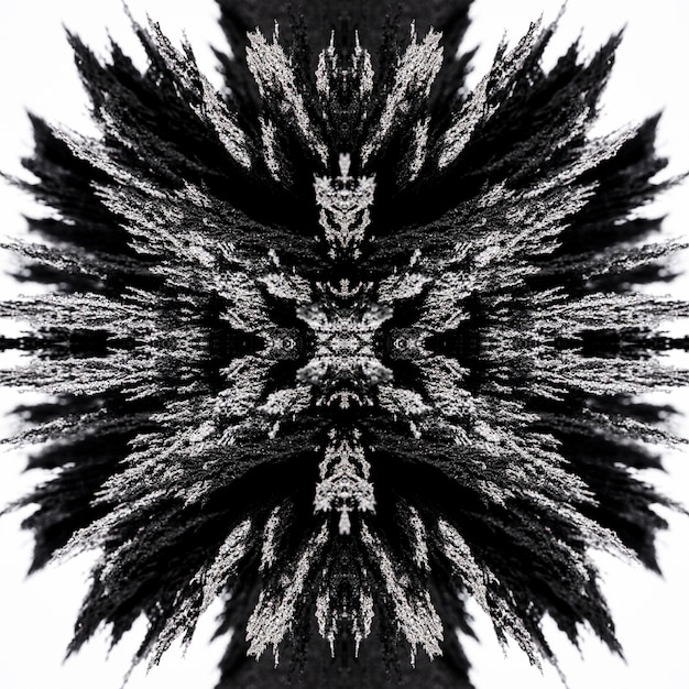 Kaléidoscope abstrait toile de fond de rasage métallique magnétique