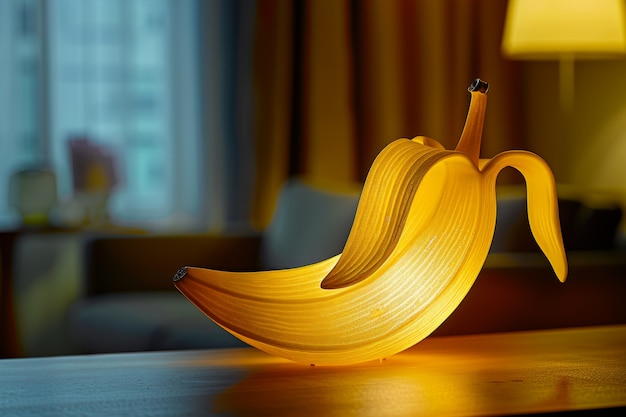 Photo gratuite lampe de décoration intérieure inspirée du fruit