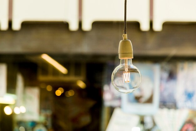 Lampe décorative dans un magasin