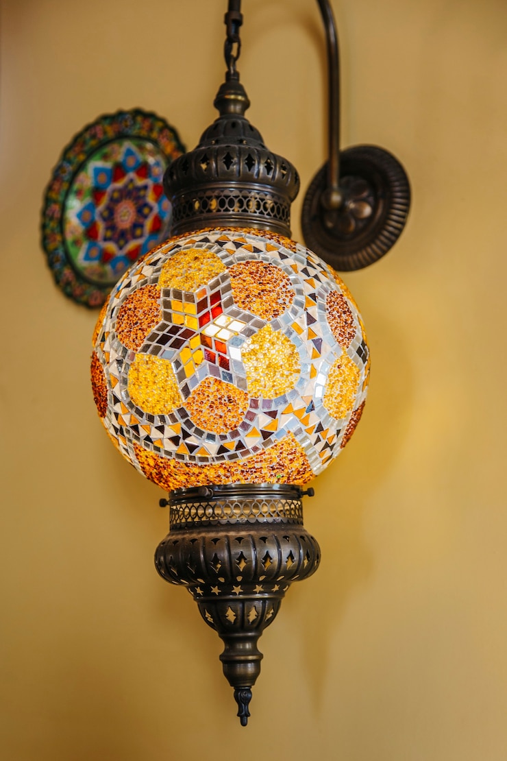 Photo gratuit lampes arabes décoratives