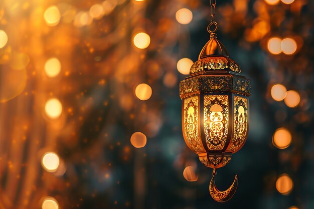 Lanterne de style fantaisie pour la célébration islamique du ramadan