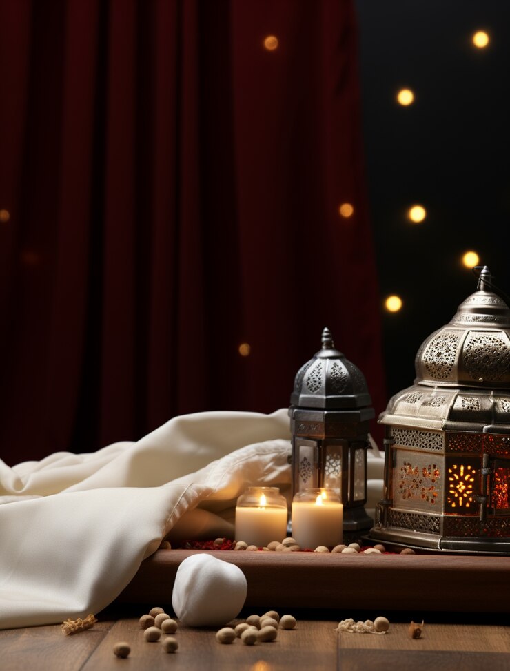 Photo gratuit lanternes arabes 3d pour la célébration islamique du ramadan