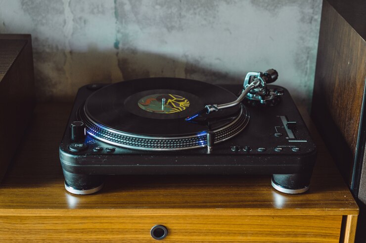 Photo gratuit lecteur de vinyle