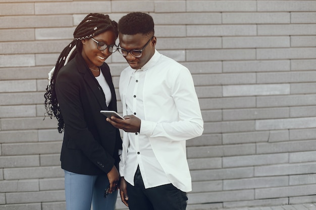 Élégant couple noir