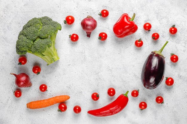 Légumes biologiques frais.