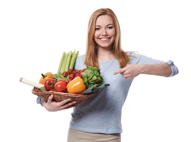 Les légumes frais sont la base d'un mode de vie sain