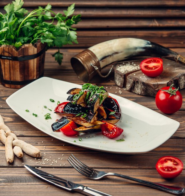 Légumes frits aux herbes