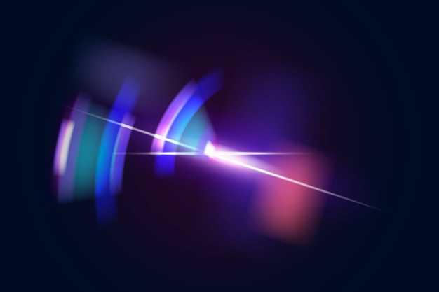 Photo gratuite lentille violette abstraite avec élément de conception fantôme de spectre