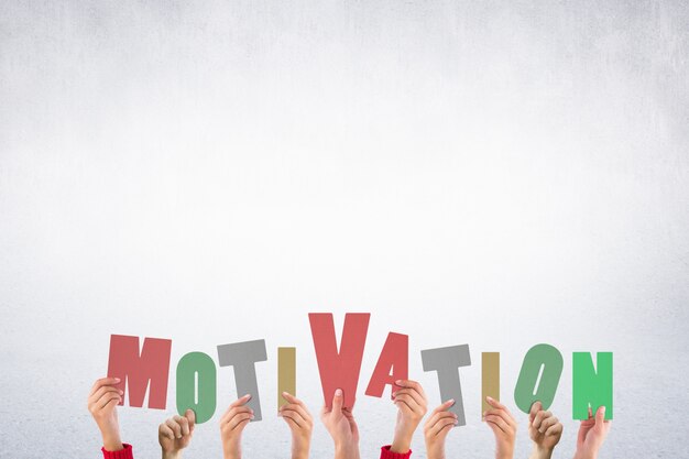 Lettres formant le mot motivation