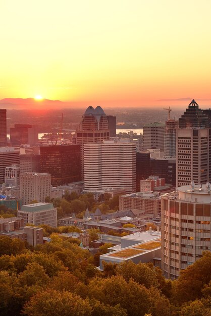 Lever du soleil de Montréal