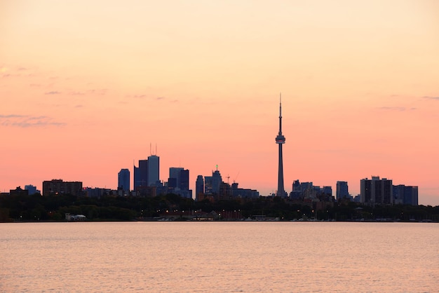 Photo gratuite lever du soleil de toronto