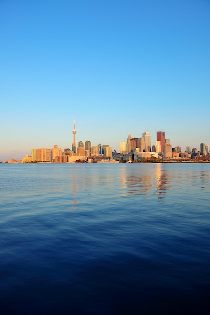 Photo gratuite lever du soleil de toronto