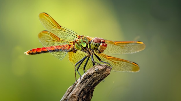 Photo gratuite la libellule photoréaliste dans la nature