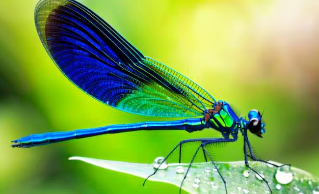 Photo gratuite la libellule photoréaliste dans la nature