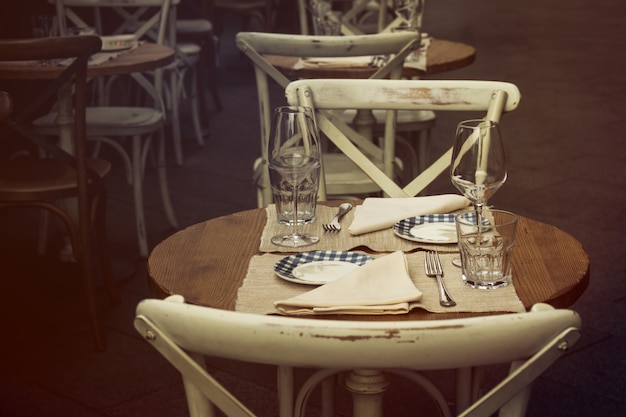 Photo gratuite lieu de fond au diner du tourisme en plein air