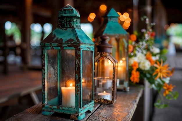 Photo gratuite un lieu de mariage photoréaliste avec un décor et des ornements intricats