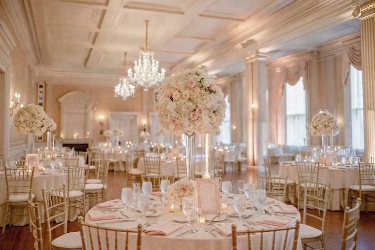 Photo gratuit un lieu de mariage photoréaliste avec un décor et des ornements intricats