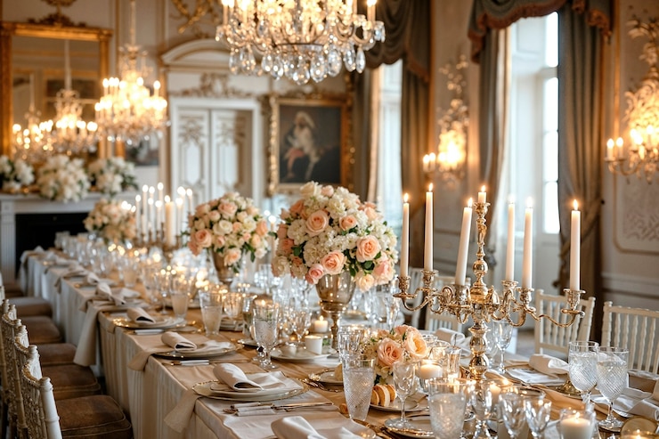 Photo gratuit un lieu de mariage photoréaliste avec un décor et des ornements intricats