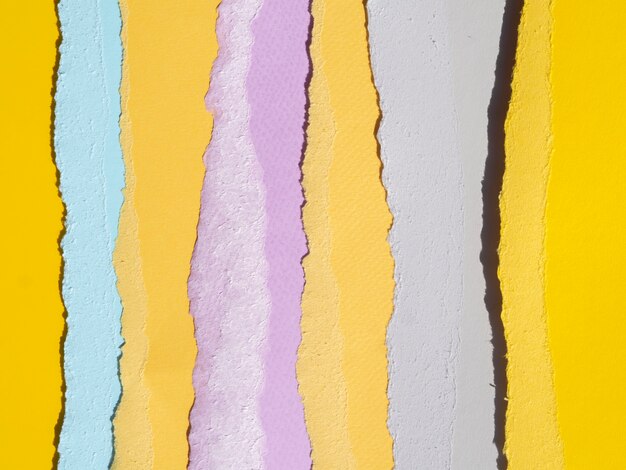 Lignes de composition abstraite avec papiers de couleur