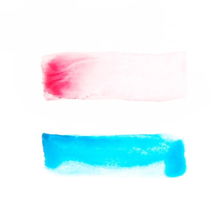 Photo gratuit lignes rouges et bleues sur papier blanc