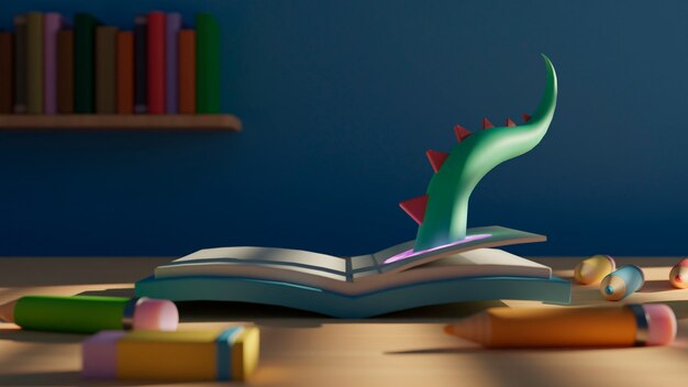 Livre ouvert avec arrangement de caractères