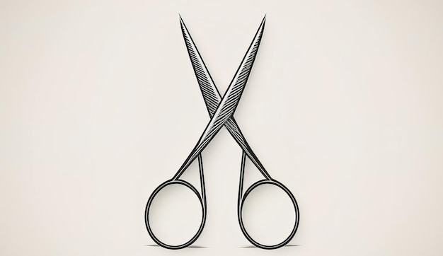 Photo gratuite logo minimaliste pour un coiffeur de salon de beauté ia générative