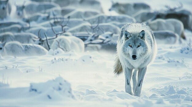 Le loup sauvage dans la nature