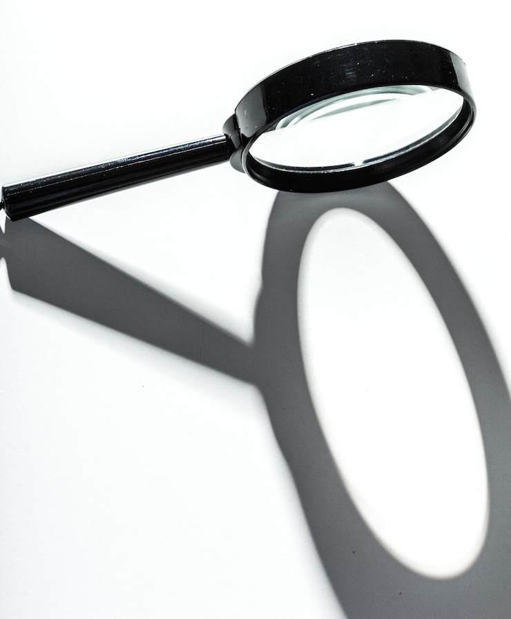 Photo gratuit loupe isolé sur blanc