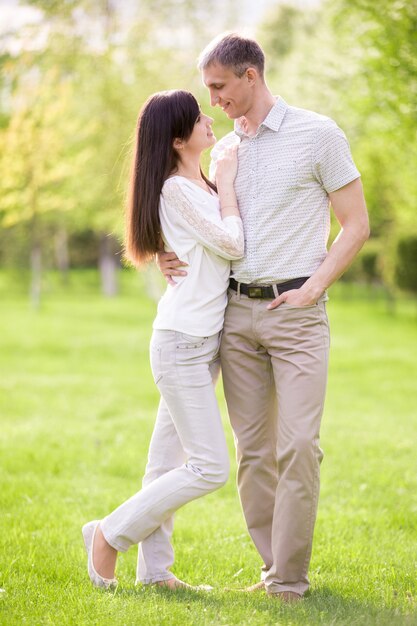 Loving couple portrait