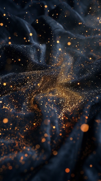 Lumière brillante sur fond sombre