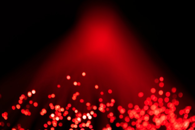 Lumières à fibres optiques numériques à lumière rouge