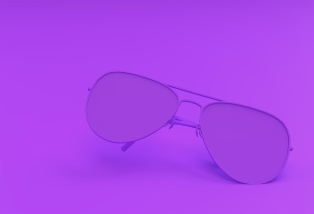 Lunettes de soleil modernes illustration de rendu 3d