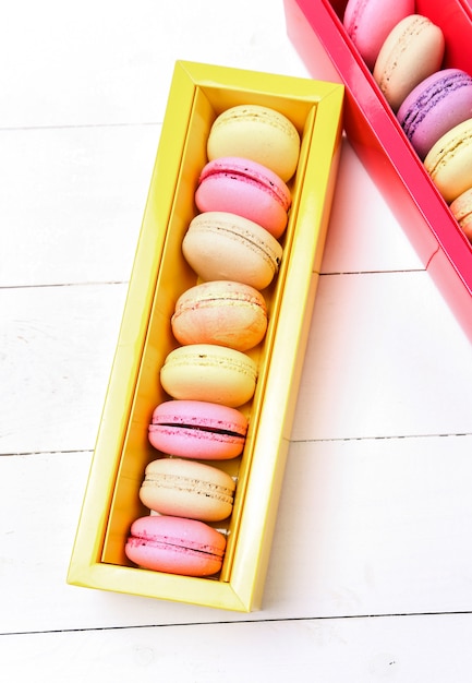 Photo gratuite macaron français