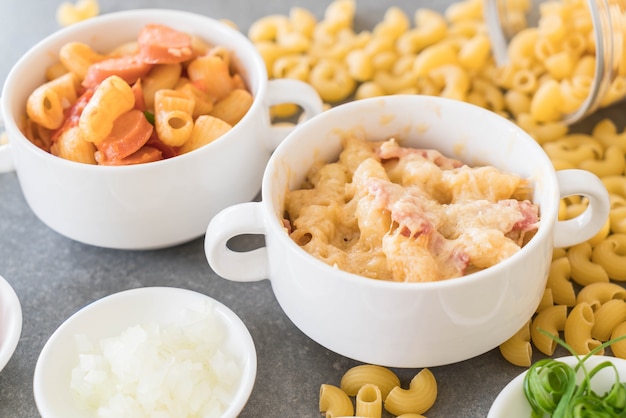 Macaroni et jambon