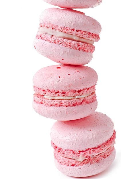 Photo gratuite macarons colorés français