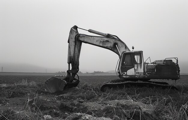 Machines lourdes utilisées dans l'industrie de la construction et de l'ingénierie