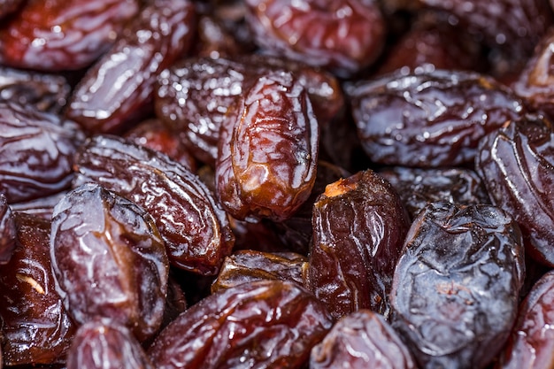 Macro shot de raisins secs